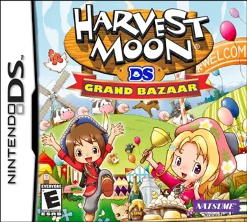 Harvest Moon DS - Grand Bazaar (USA) box cover front